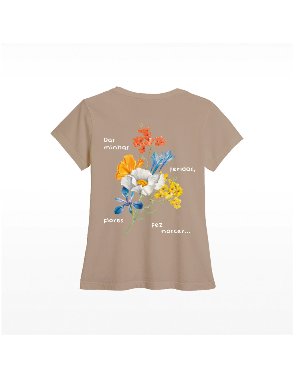 Camiseta Babylook Flores
