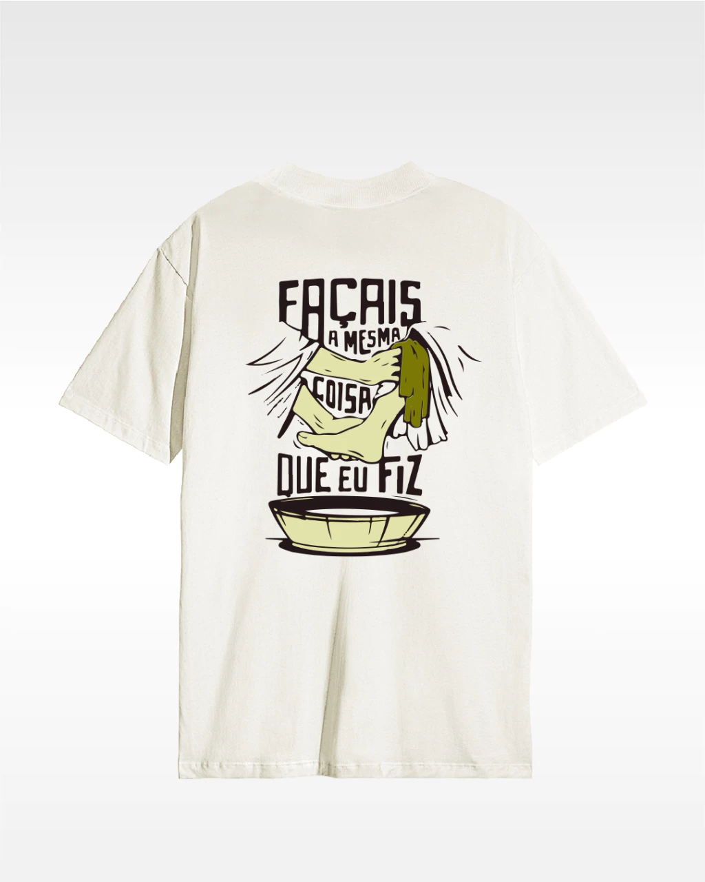 Camiseta Oversized Façai (Off-White)