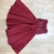 Vestido Marsala de Criança - PRONTA ENTREGA 2 anos - loja online