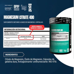Imagen de Recuperador HOCH Citrato de Magnesio 400mg 60 Capsulas