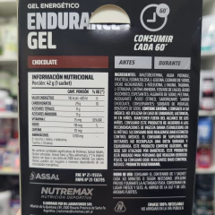 Recuperador NUTREMAX Caja Gel Endurance 12u x 42gr - SupleFitCba
