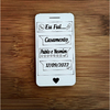 Imã de Geladeira Iphone para Lembrancinha de Casamento em MDF