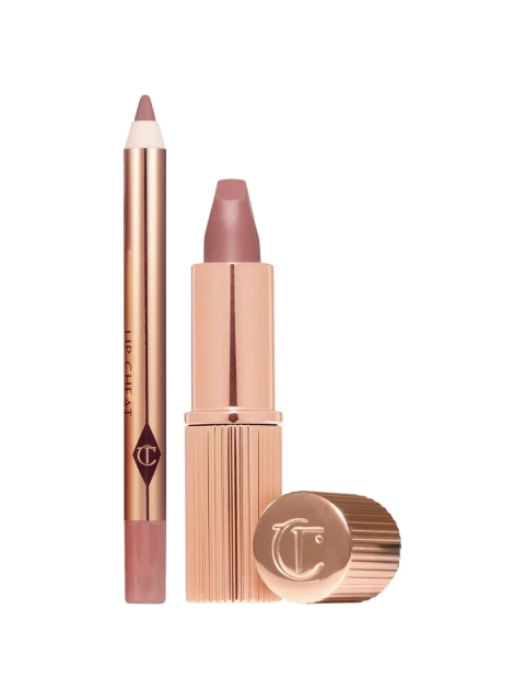 Lip combo CHARLOTTE TILBURY - pillow talk matye revolution pillow talk lip cheat