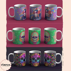 Plantillas Para Sublimar Tazas - Calaveras - comprar online