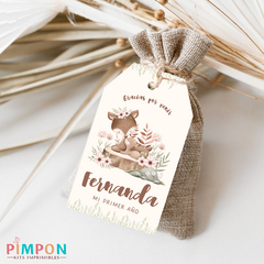 Personalized Printable Kit - Floral Deer - online store