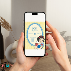 Printable kit with editable texts - princess snow white - pimpon