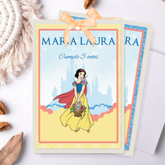 Image of Printable kit with editable texts - princess snow white