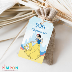 Printable kit with editable texts - princess snow white