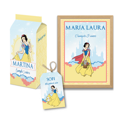 Printable kit with editable texts - princess snow white - buy online