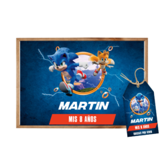 Kit imprimível personalizado - sonic movie