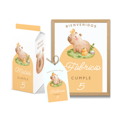 Kit imprimível personalizado - capivara - comprar online