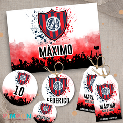 Kit imprimible personalizado - CLUB ALETICO SAN LORENZO - pimpon