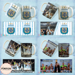 Plantillas Para Sublimar Tazas - Argentina Campeon Mundial - comprar online