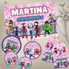 Kit imprimible personalizado - Spidey y sus sorprendentes amigos - ghost spider en internet