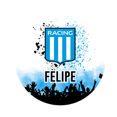 banner imprimible 1,20 mts - racing club - comprar online