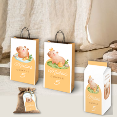 Kit imprimível personalizado - capivara - pimpon