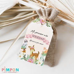 Kit imprimible personalizado - animales del bosque ROSA 1 en internet