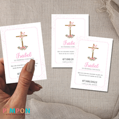 Kit imprimible estampítas bautismo - comunion - confirmacion 02 - comprar online