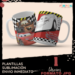 Plantillas Para Sublimar Tazas - Cars Disney