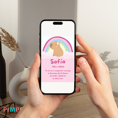Kit imprimible personalizado - capibara rosa - pimpon