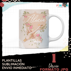 Plantillas Para Sublimar Tazas - Cisne Mod. 01