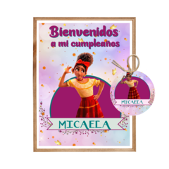 Kit imprimible textos editables - ENCANTO - Dolores madrigal