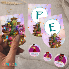 Kit imprimible textos editables - ENCANTO - Dolores madrigal - pimpon