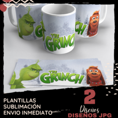 Plantillas Para Sublimar Tazas - EL grinch