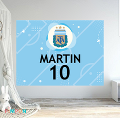 Banner imprimible digital 2 x 1.5 mts - granja acuarela turquesa - (copia) - (copia)