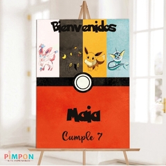 Kit imprimible textos editables - Pokemon - evoluciones de eevee
