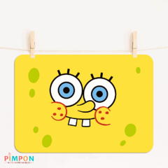 Kit imprimible textos editables - Bob esponja caras - pimpon