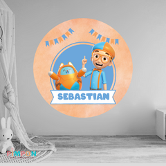 Banner imprimible digital 1.20 mts - BLIPPI WONDERS