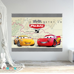 Banner imprimible digital 2 x 1.5 mts - CARS MOD. 01