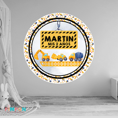 Banner imprimible digital 1.20 mts - VEHICULOS DE CONSTRUCCION