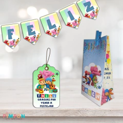 Kit imprimible textos editables - Pocoyo na internet