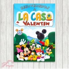 Kit imprimible textos editables - la casa de mickey mouse en internet