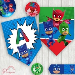 Kit imprimible personalizado - heroes en pijamas - online store