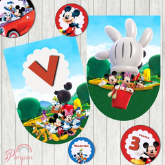 Imagen de Kit imprimible textos editables - la casa de mickey mouse