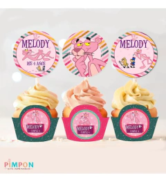 Imagen de Kit imprimible personalizado - Pantera rosa
