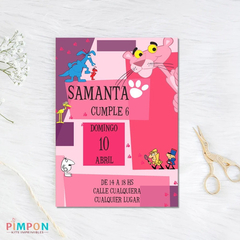 Kit imprimible personalizado - Pantera rosa