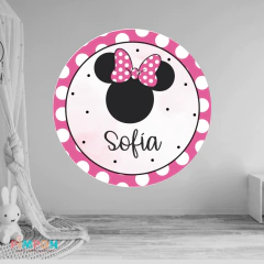 banner imprimible 1,20 mts . minnie rosa