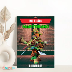 Kit imprimible textos editables - Tortugas Ninja - comprar online