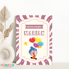 Kit imprimible personalizado - Plim plim (rosa)