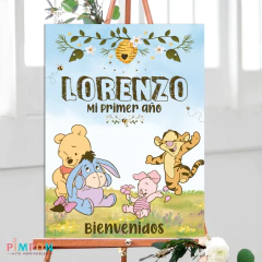 Kit imprimible textos editables - Winnie pooh bebe - comprar online