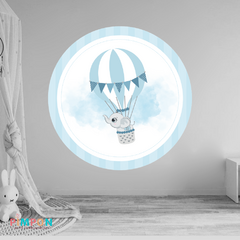 Banner imprimible digital 1.20 mts - ELEFANTE VIAJERO - GLOBO AEROSTATICO GENERICO
