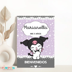 Kit imprimible textos editables - kuromi - comprar online