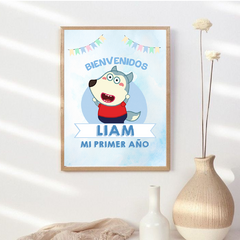 Kit imprimible personalizado - Wolfoo