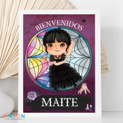 Kit imprimible textos editables - Merlina Addams - comprar online