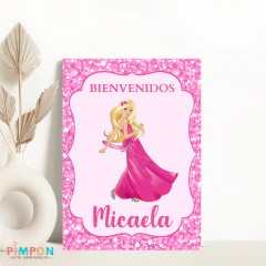 Kit imprimible textos editables - Barbie - comprar online