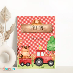 Kit imprimible personalizado - Granja acuarela (rojo) - comprar online